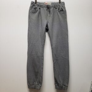 Levi's Knit Jogger Boys Size XL Gray Elastic Waist with Drawstring Stretchy